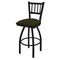 Holland Bar Stool Co 30" Swivel Bar Stool, Black Wrinkle, Canter Pine Seat 81030BW010 - alternate 1